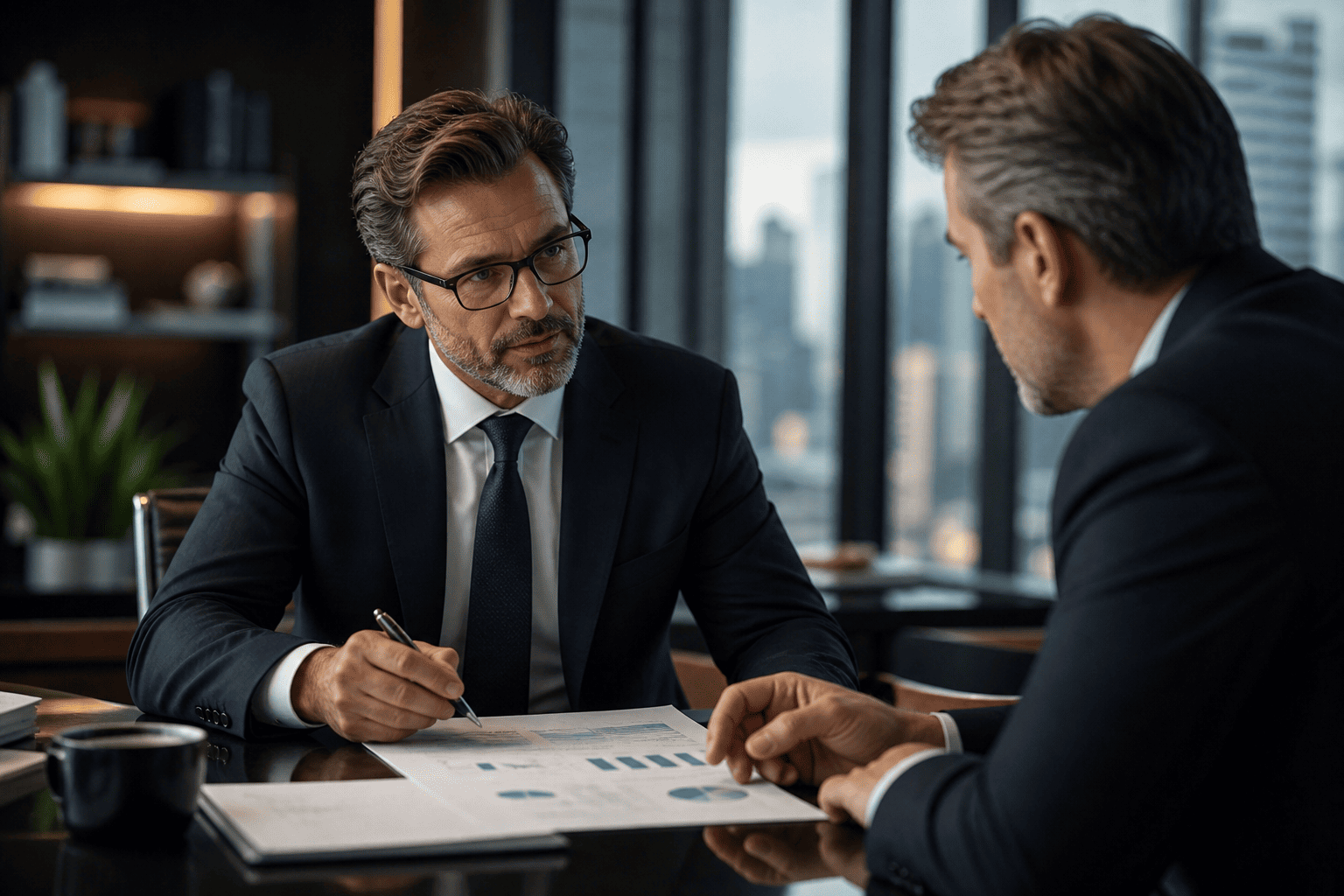 M&A advisory professionals at work