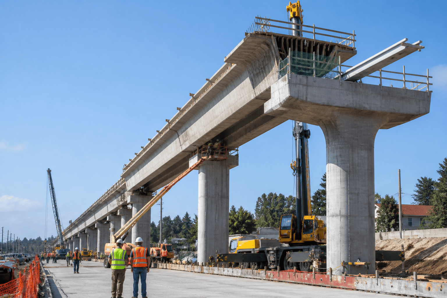 Public infrastructure construction project in California