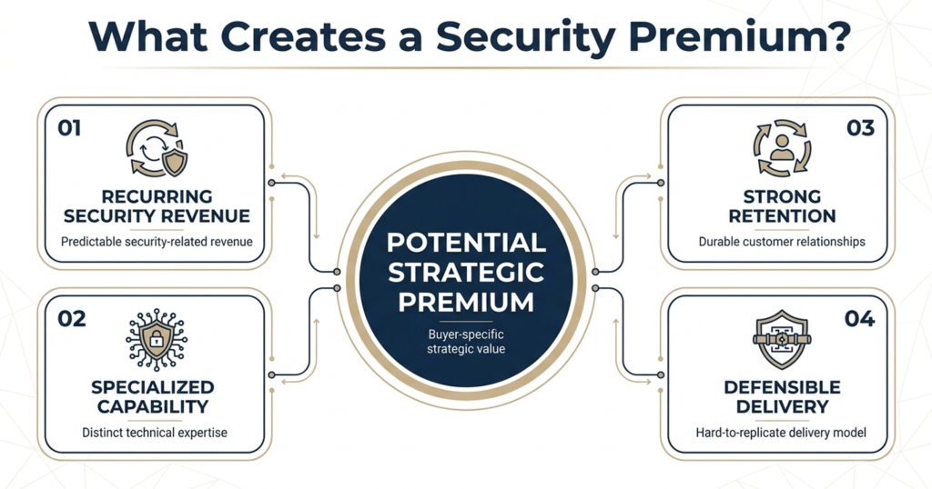 Four factors that can make cybersecurity capability more valuable in an MSP acquisition.